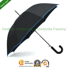 27" parapluie de Golf automatique en fibre de verre avec poignée en caoutchouc (GED-0027BFR)